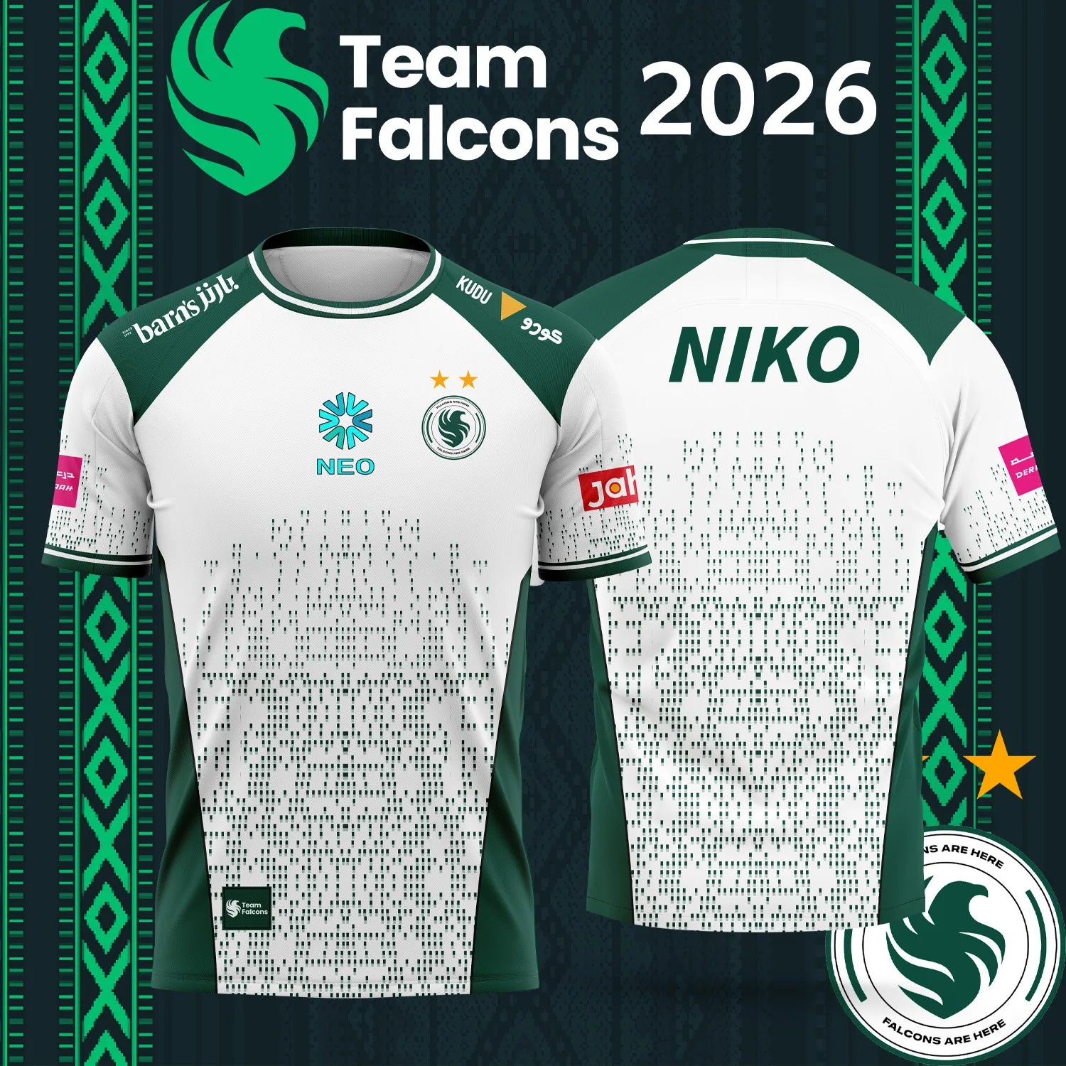 Esports Gaming Team - Jersey Esports NIKO Team Falcons 2026