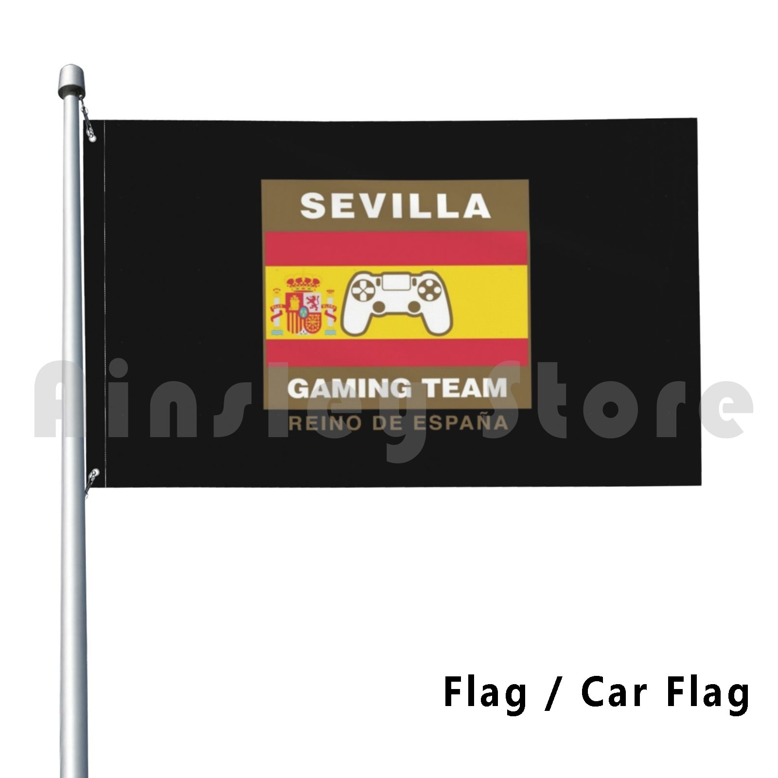 Esports Gaming Team - Sevilla Pro Tim Gaming Spanyol Bendera