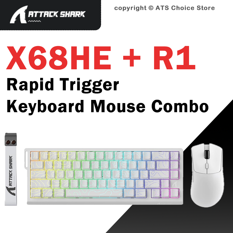 ATTACK SHARK X68 HE Keyboard M - Esports Gaming Uk ulasan dan harga