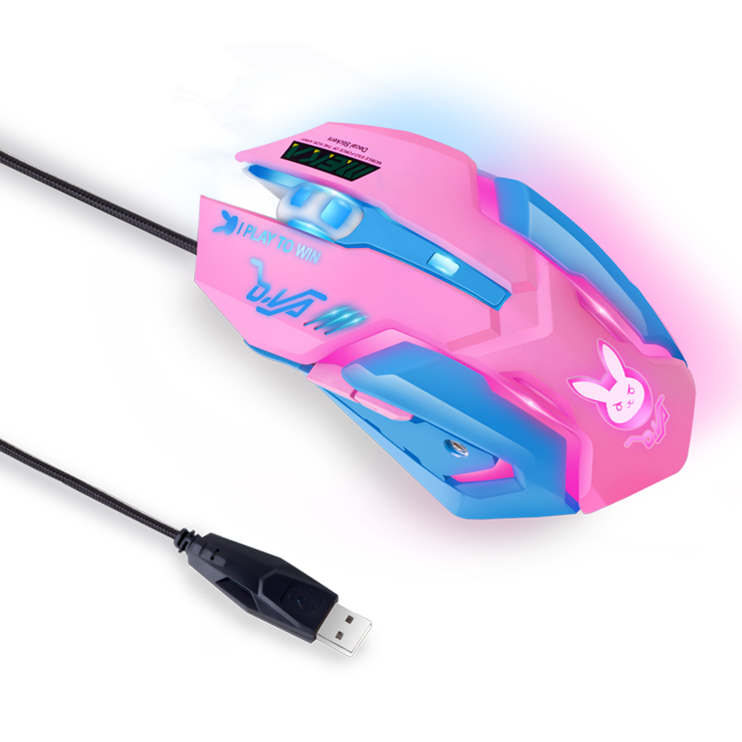 Mouse Gaming Bercahaya Warna-w - Esports Gaming Mouse Weight Adjustable ulasan dan harga