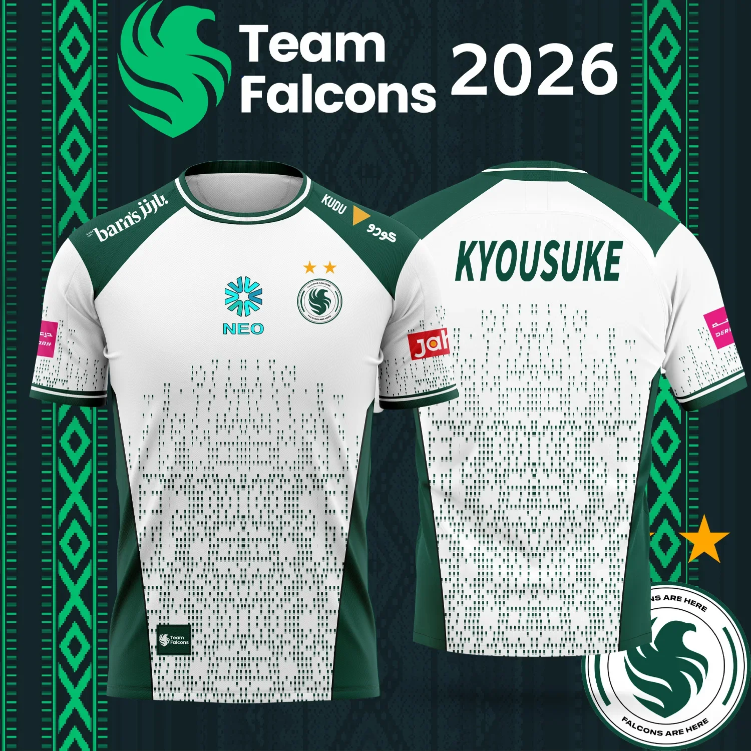 Jersey Tim Esports Falcons Tim - Esports Gaming Team ulasan dan harga